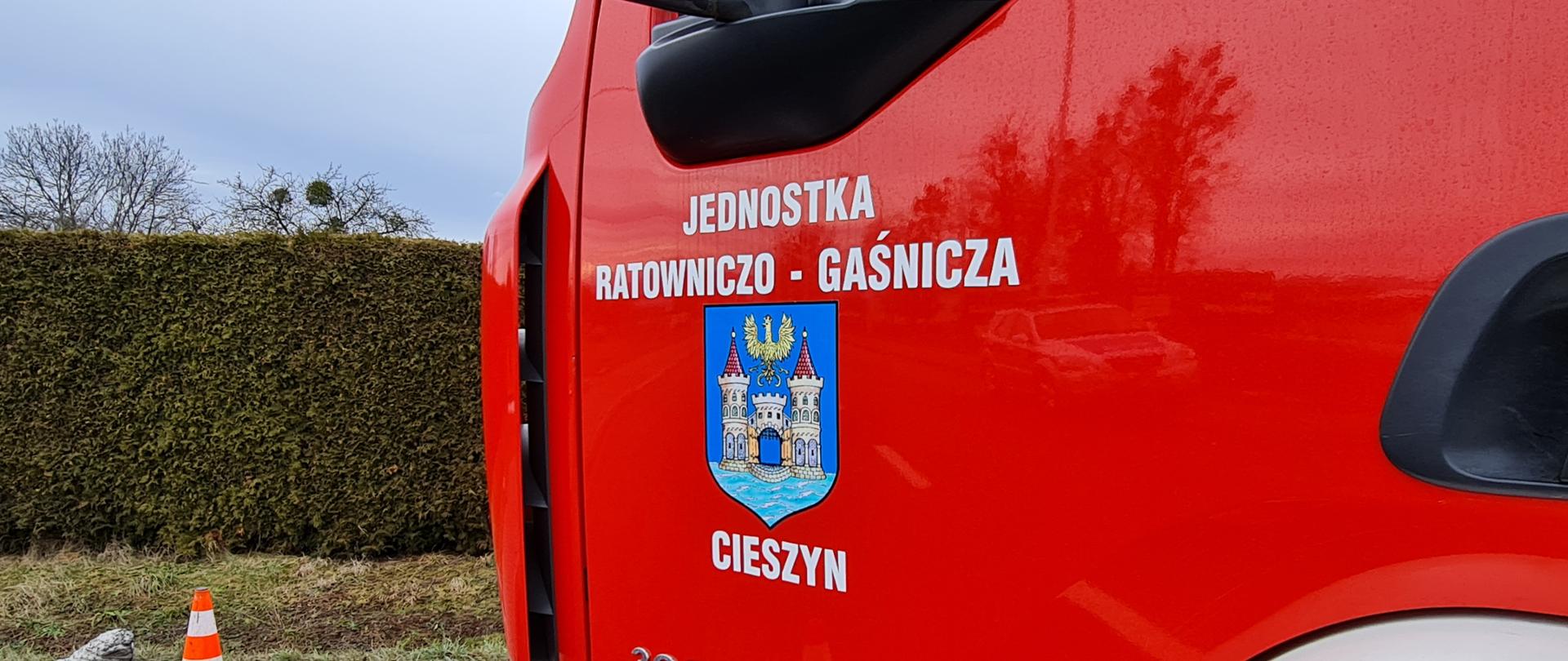 JRG Cieszyn - drzwi samochodu pożarniczego