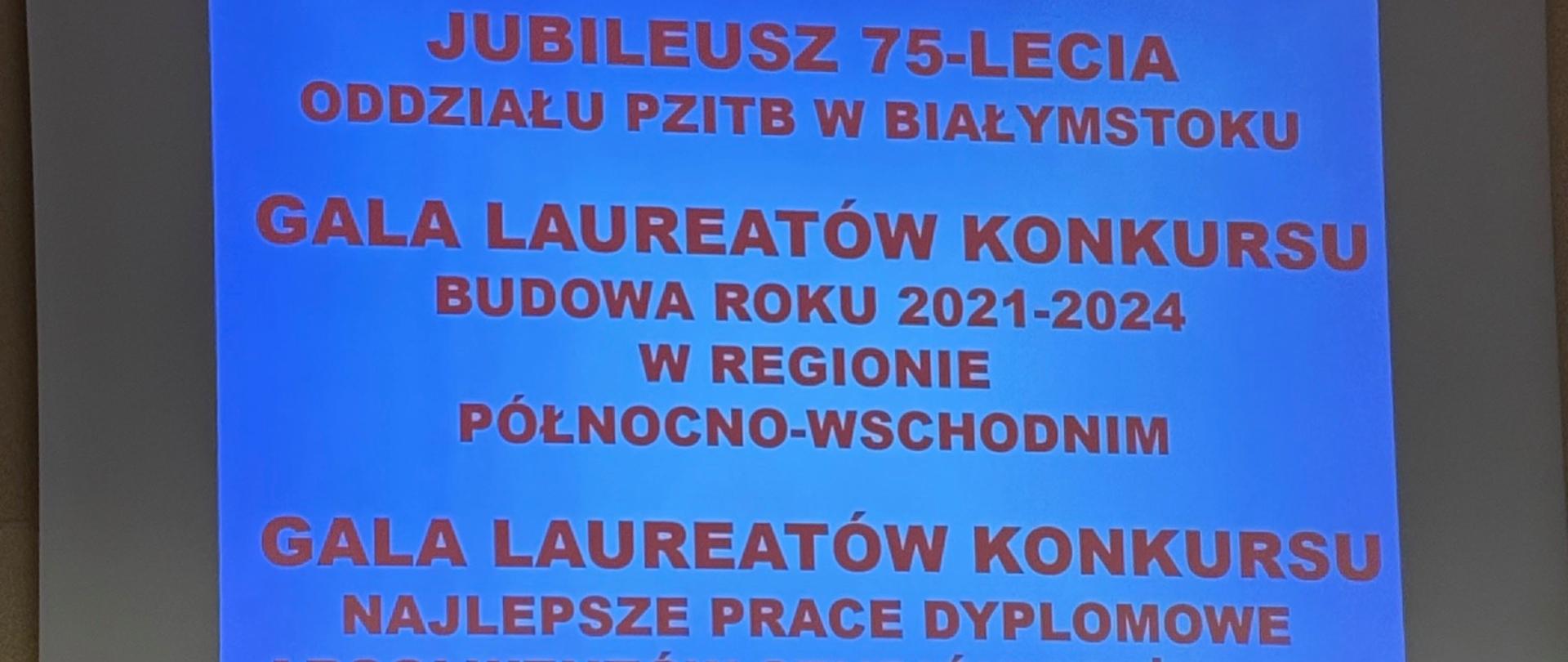 Ekran z wiadomością wyświetlającą ważne informacje dla użytkowników. 
