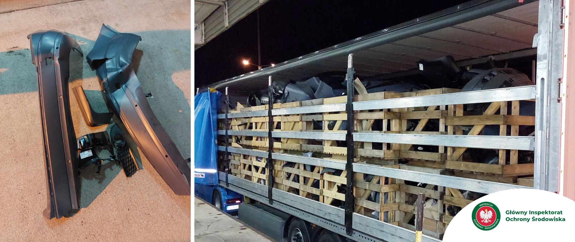 Części karoserii samochodowych z tworzyw sztucznych