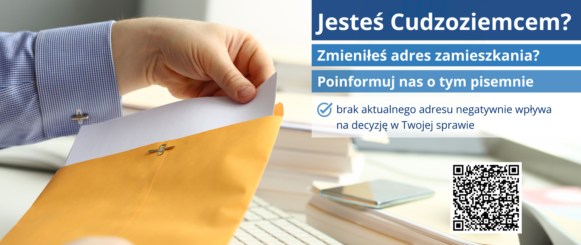 Jesteś cudzoziemcem? Zmieniłeś adres zamieszkania? Koniecznie poinformuj o tym