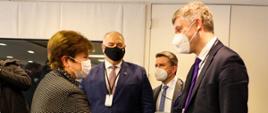 Minister of Economic Development Technology Piotr Nowak with International Monetary Fund Managing Director Kristalina Georgieva