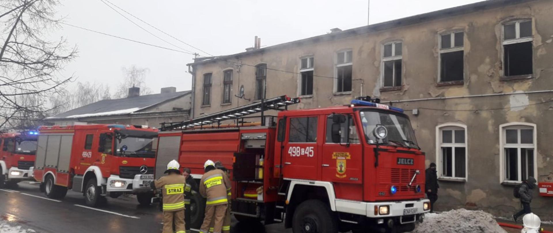 Pożar pustostanu w Nakle nad Notecią