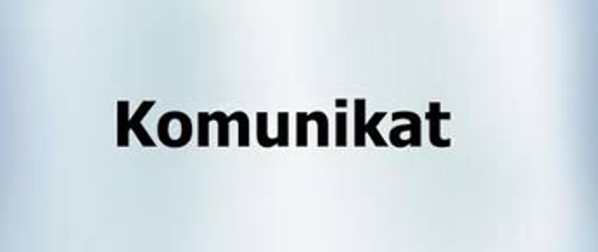 Komunikat