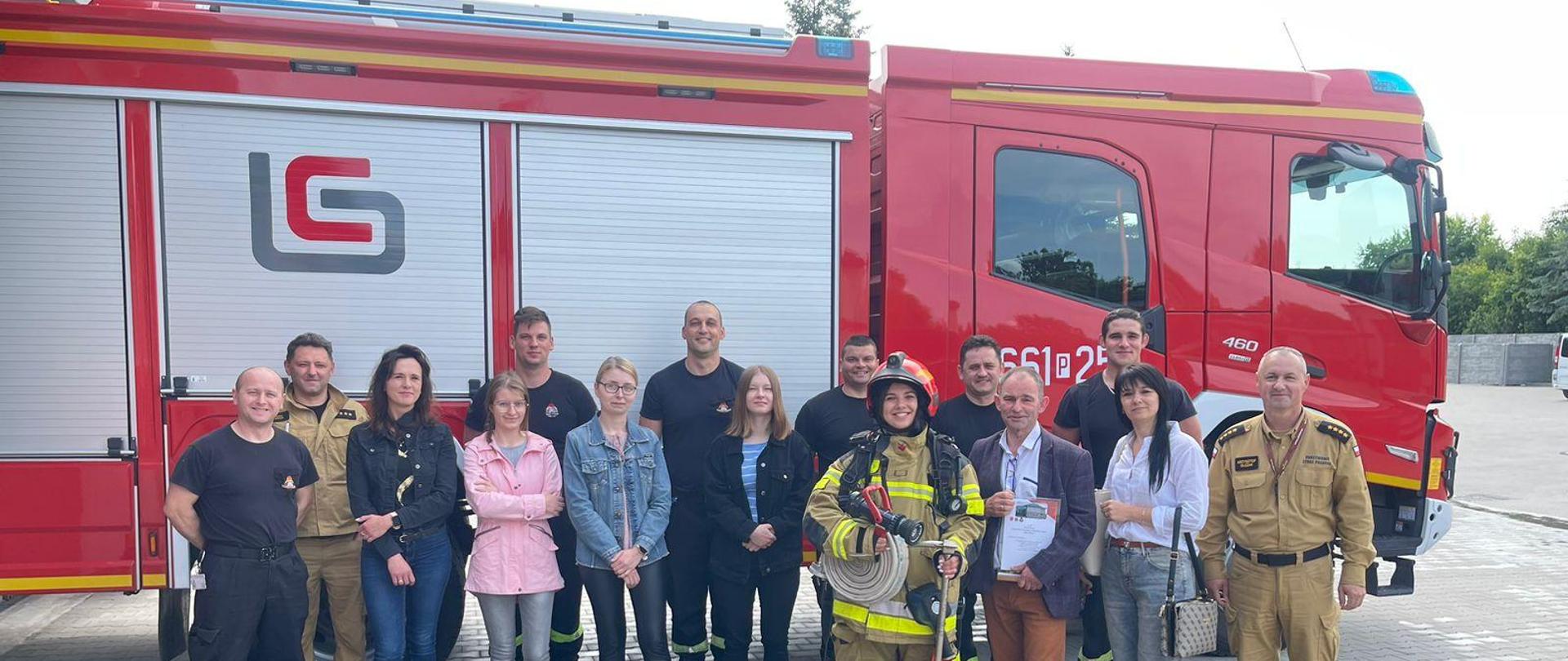 Wizyta pracowników LGD Krajna Złotowska w KP PSP Złotów