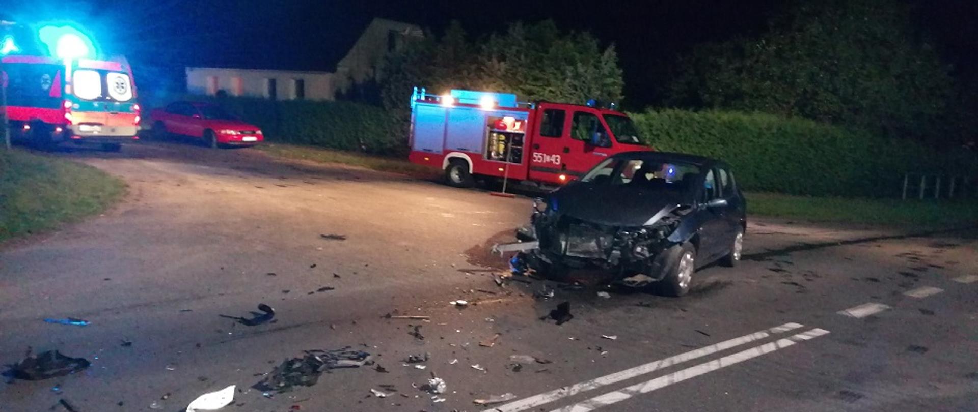 Zdjęcie z wypadku w miejscowości Sława