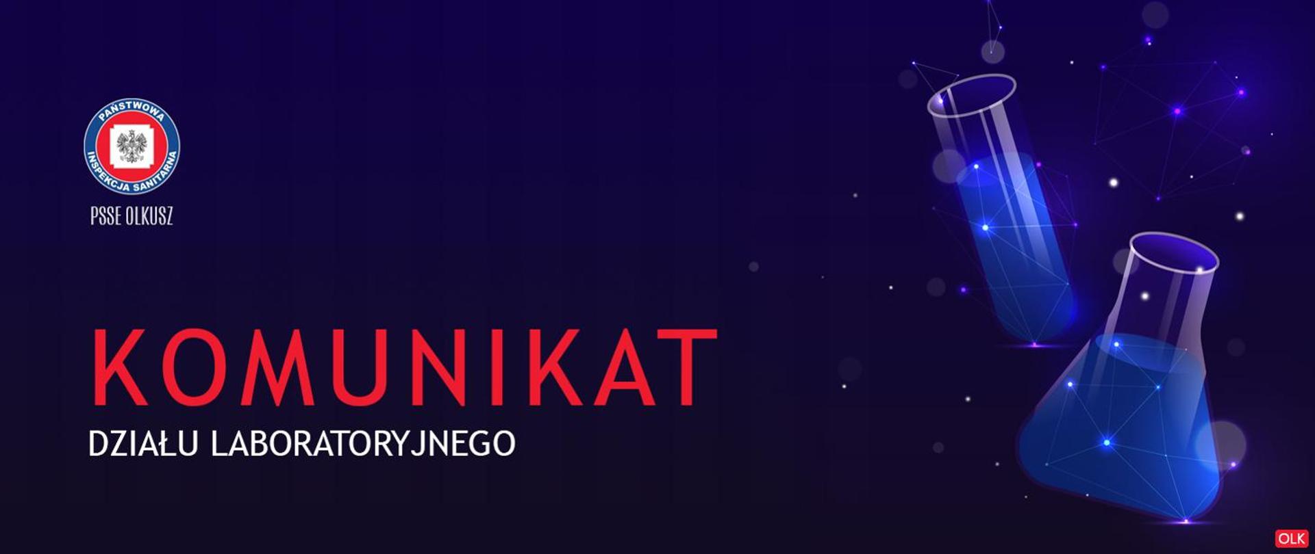 Komunikat działu laboratoryjnego