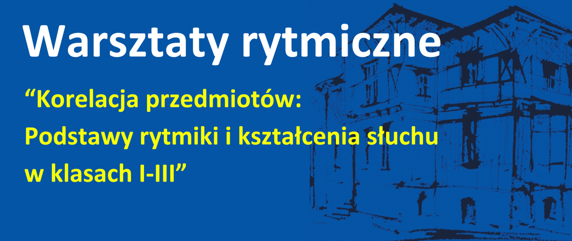 Grafika zapowiadająca wydarzenie warsztaty rytmiczne