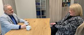 Wicewojewoda Zbigniew Szczypiński spotkał się z Wojewódzkim Inspektorem Farmaceutycznym, mgr farm. Joanną Kowalczuk