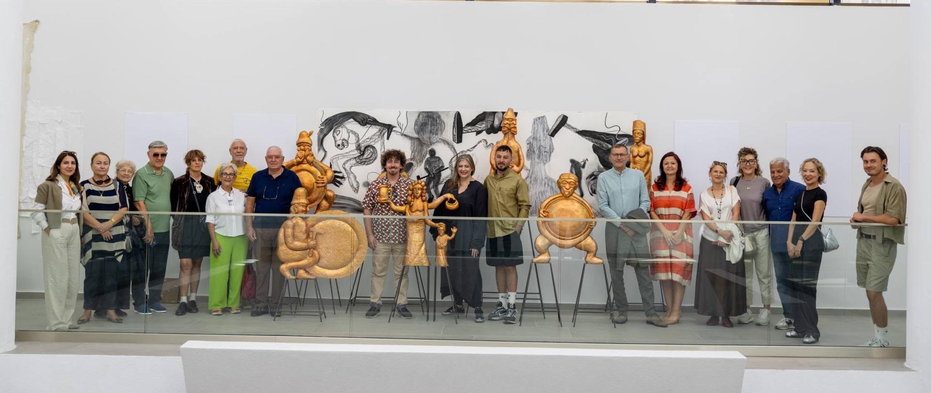 Krzysztof Gil's exhibition at Archeological Museum in Durres.