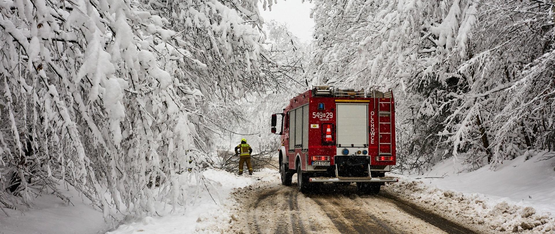 Zdarzenia związane z intensywnymi opadami śniegu listopad 2025