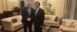 Minister J.K. Ardanowski z ministrem Ni Yuefengiem