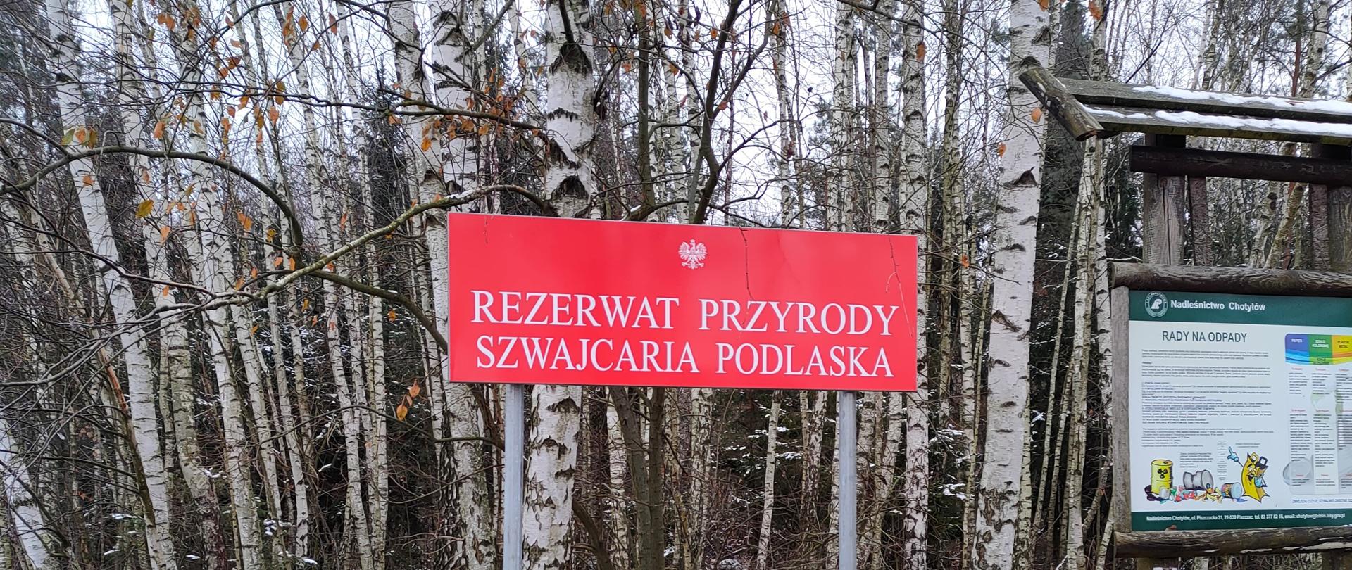 Oznakowanie rezerwatów przyrody