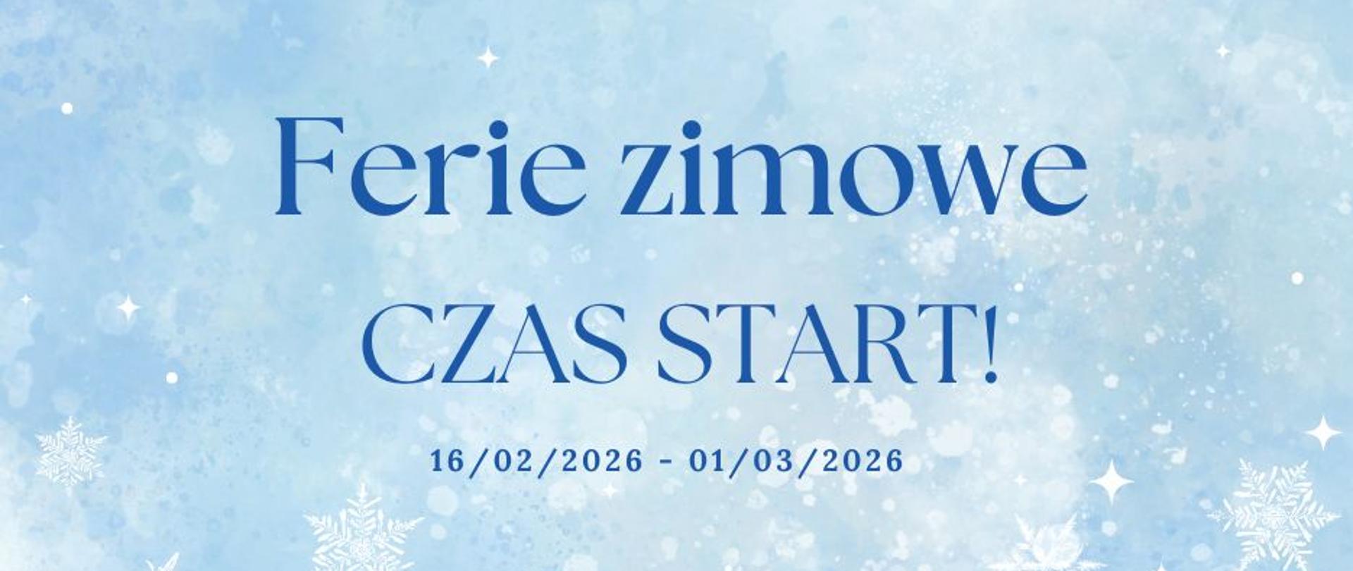 Ferie zimowe 2026
