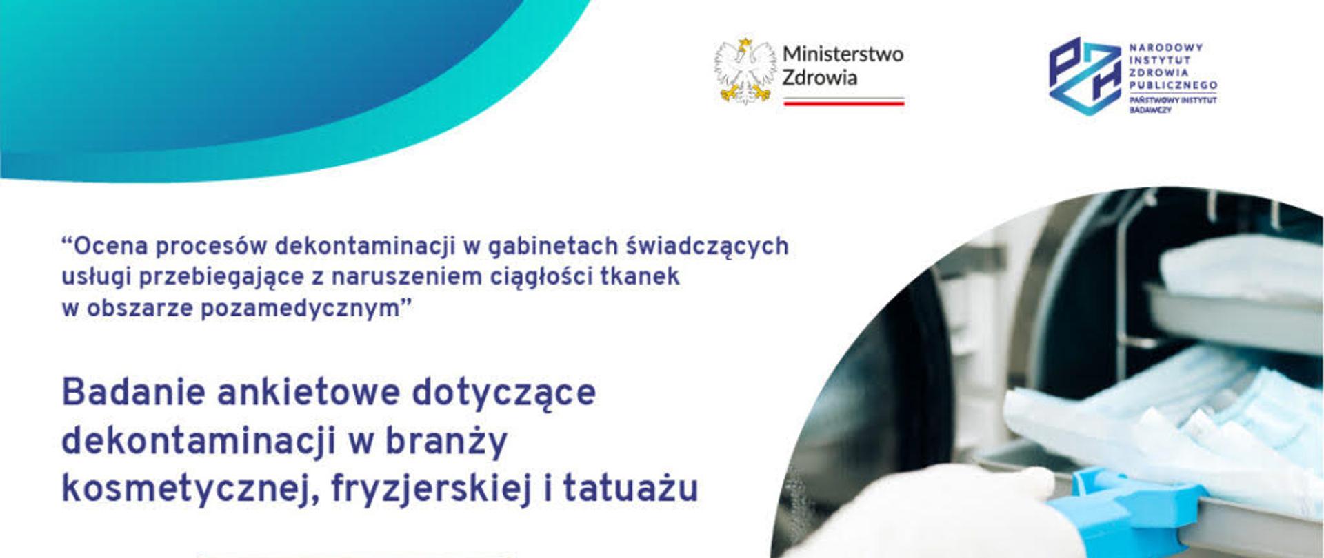 Badanie dotyczące dekontaminacji w branży kosmetycznej, fryzjerskiej i tatuażu