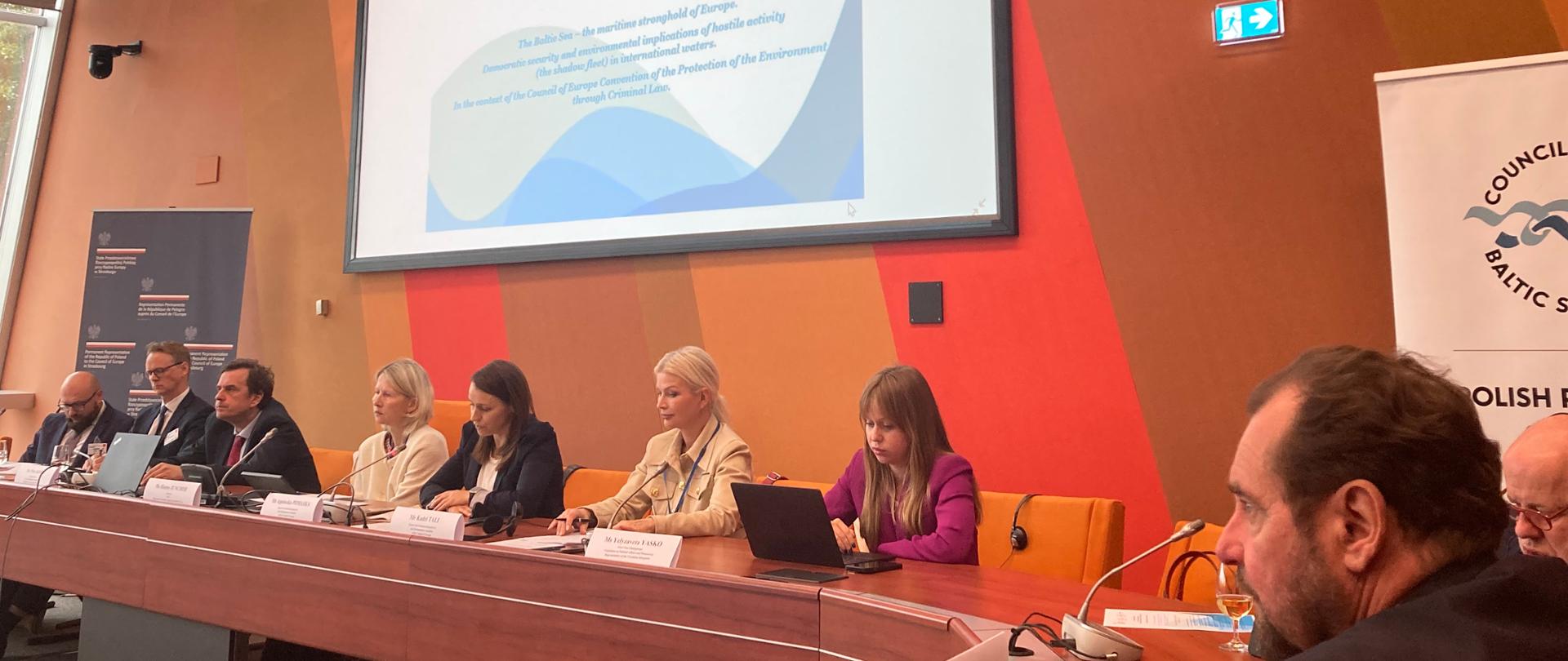 A debate entitled “The Baltic Sea – Europe's stronghold. Democratic security and environmental consequences of shadow fleet activity in international waters. In the context of the Convention on the Protection of the Environment through Criminal Law.”