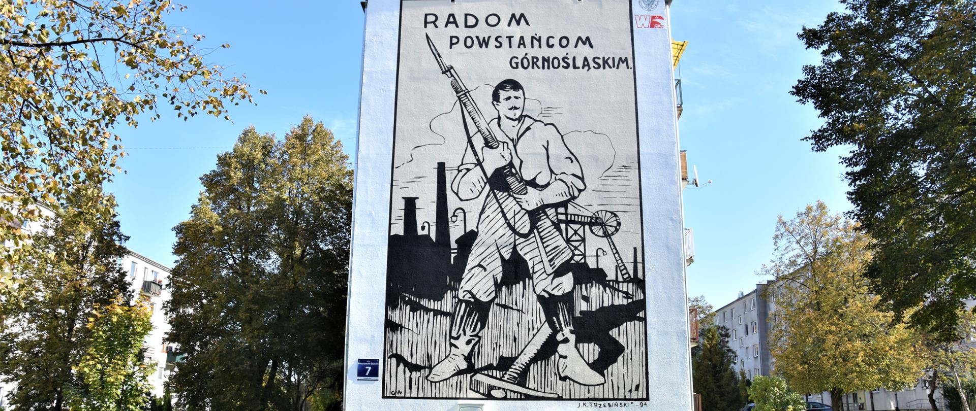 Na zdjęciu widoczny jest mural