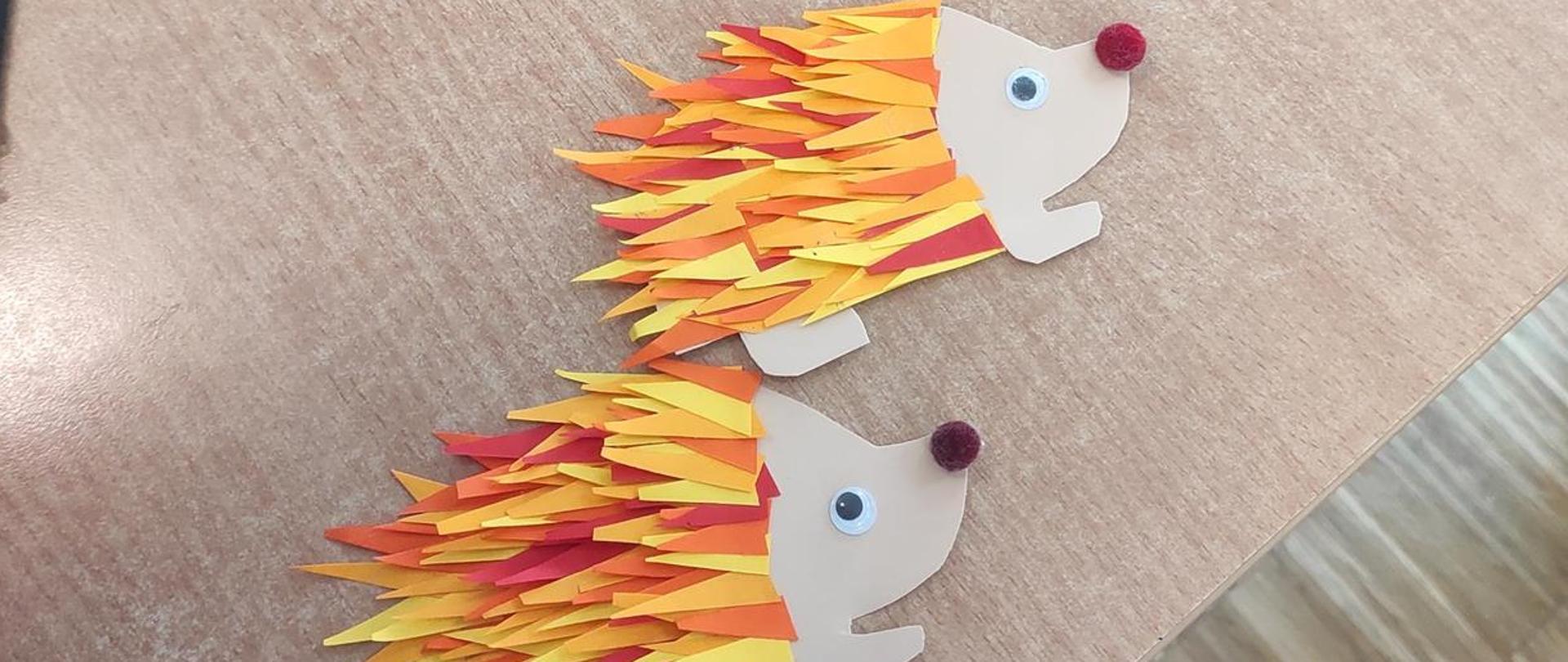 prace dzieci - jeże