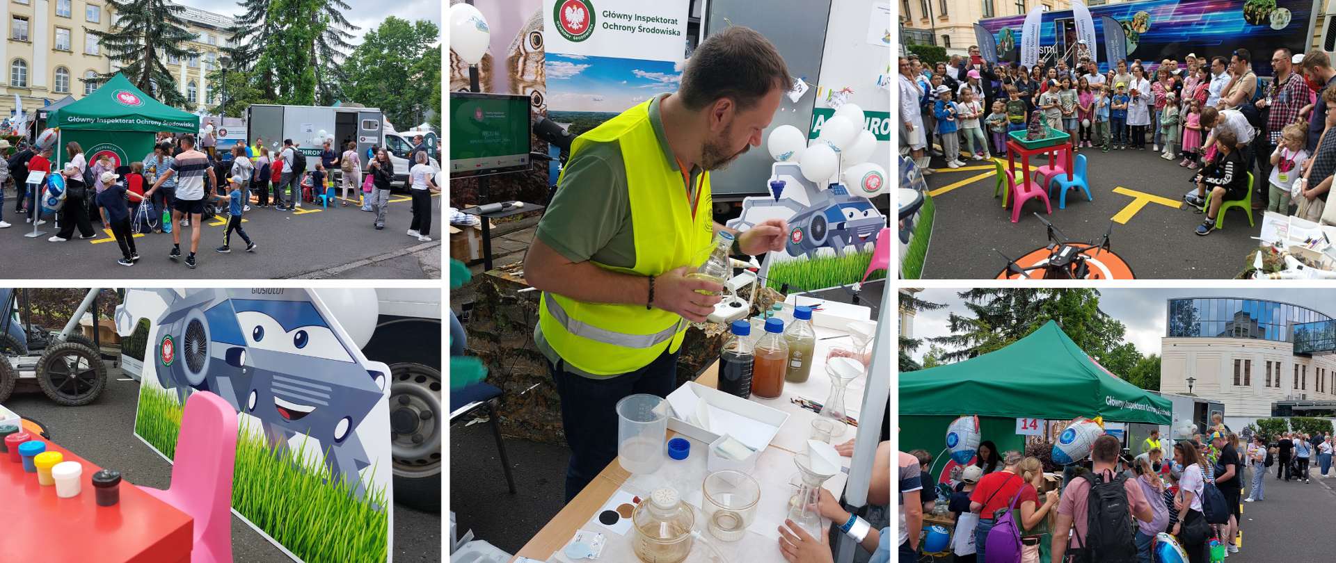 Stoisko GIOŚ, zwiedzający