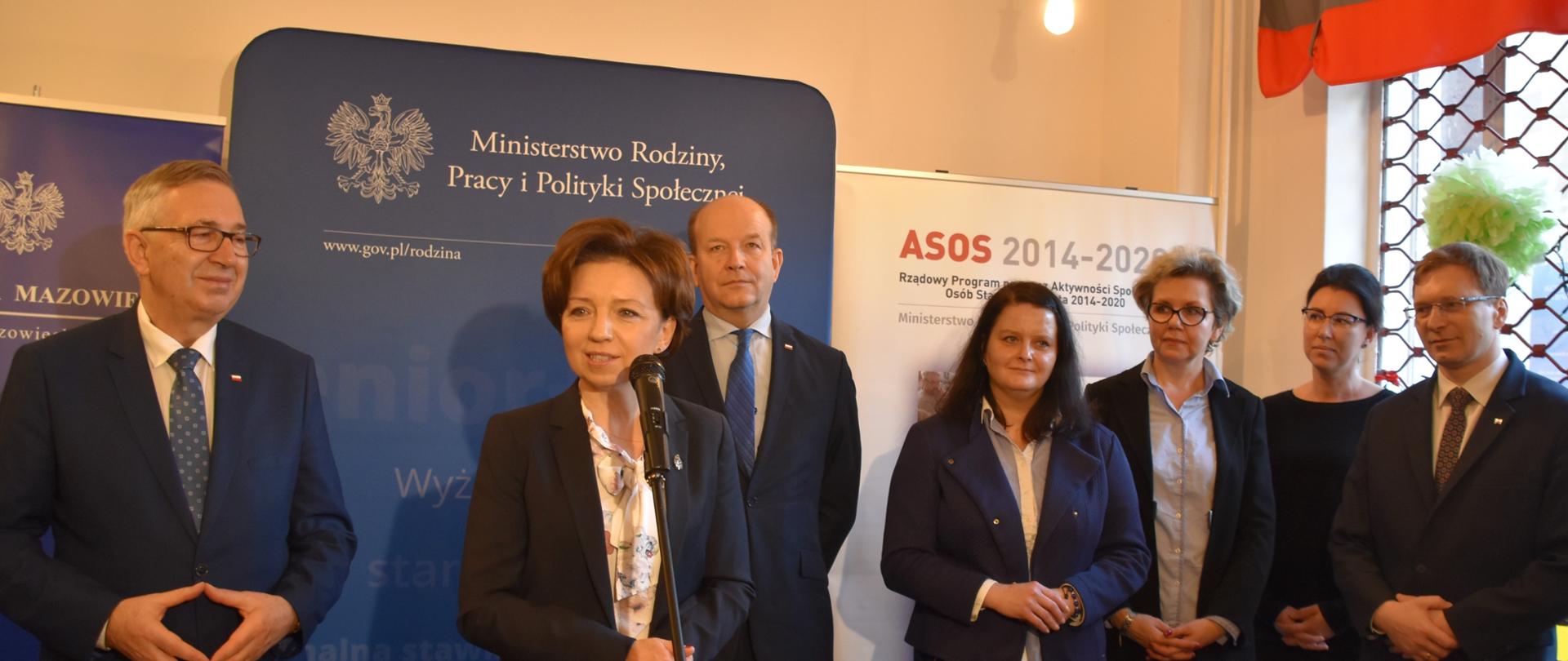 Przemówienie Minister RPiPS Marleny Maląg.