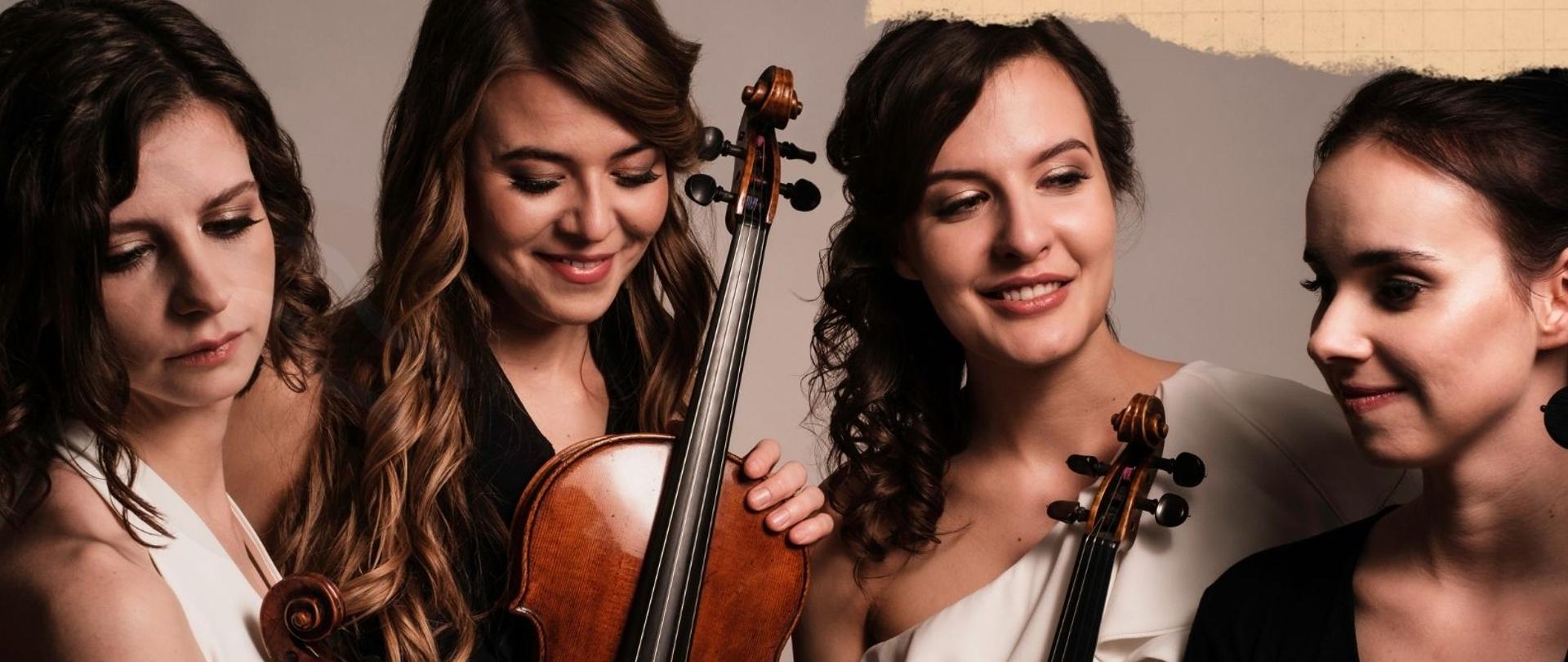 Plakat przedstawia cztery artystki oraz program i miejsce koncertu w ramach promocji płyty. 