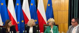 Spotkanie Ministry Katarzyny Kotuli, Wiceministry ds. UE Magdaleny Sobkowiak z delegacją Europejskiego Instytutu ds. Równości Kobiet i Mężczyzn