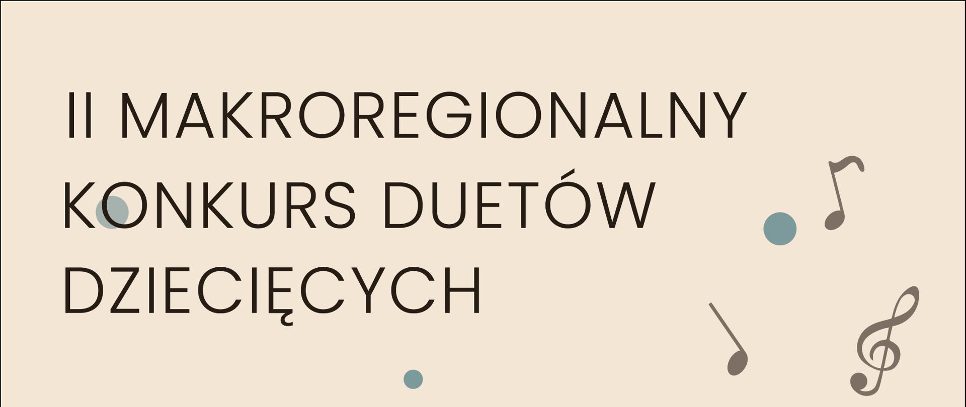 Plakat na kolorowym tle z informacją o wydarzeniu w kolorze czrnym. Na dole znajdują sie ikony kolorowych instrumentów.