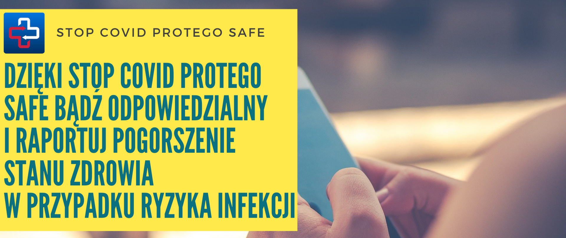 STOP COVID ProteGO Safe - grafika
