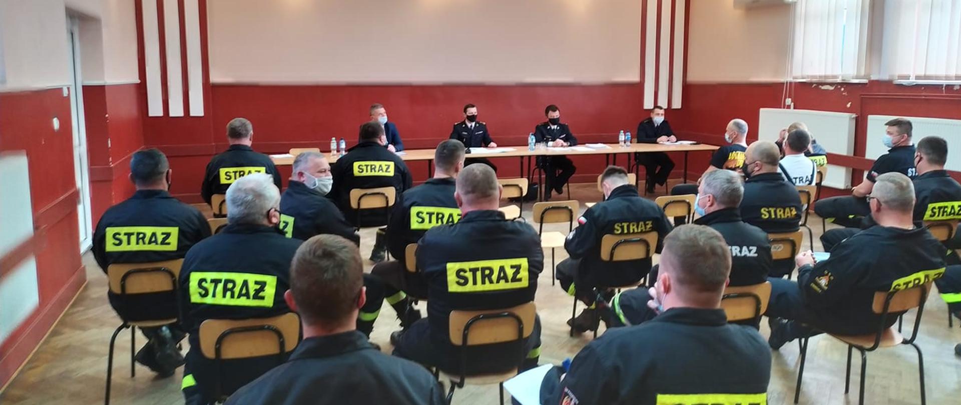 Spotkanie Podkarpackiego Komendanta Wojewódzkiego ze strażakami gminy Dębica