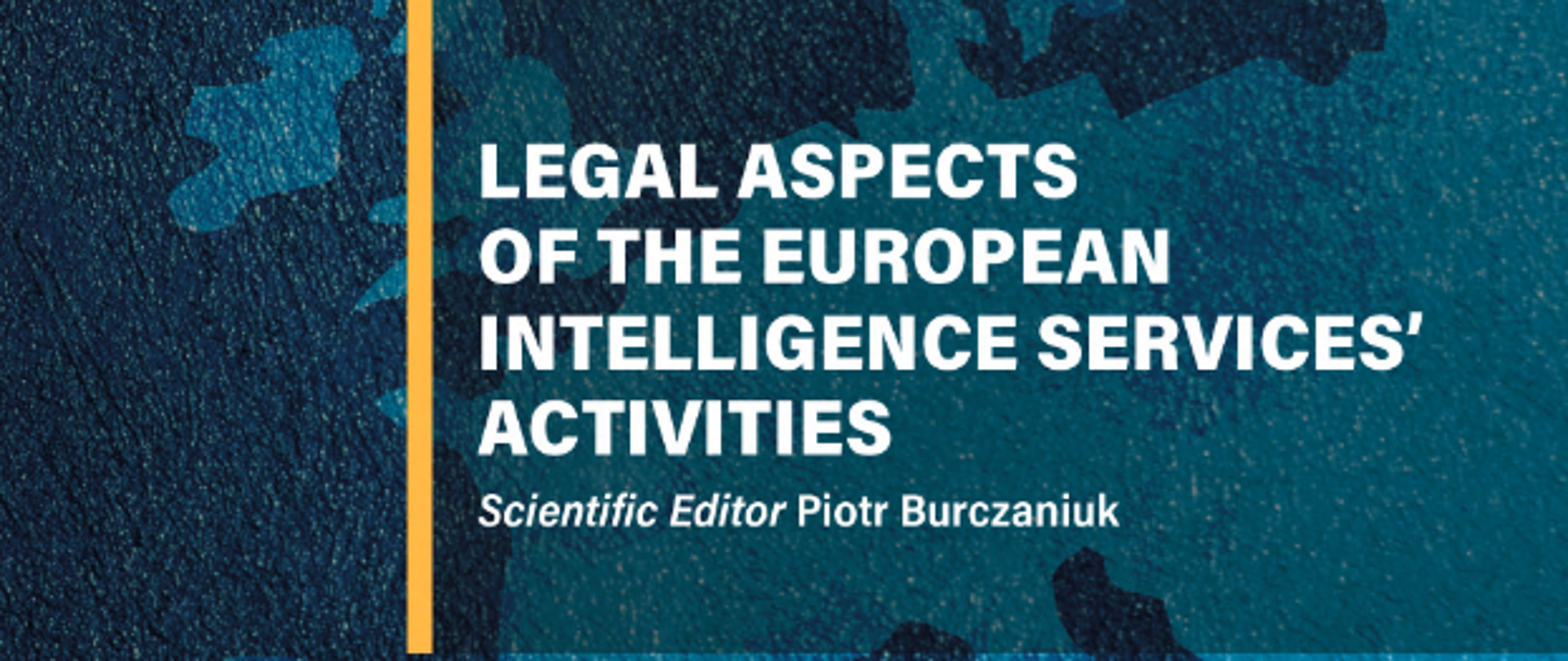 ciemnogranatowa okładka czasopisma zawierająca tytuł oraz kontury mapy Europy
