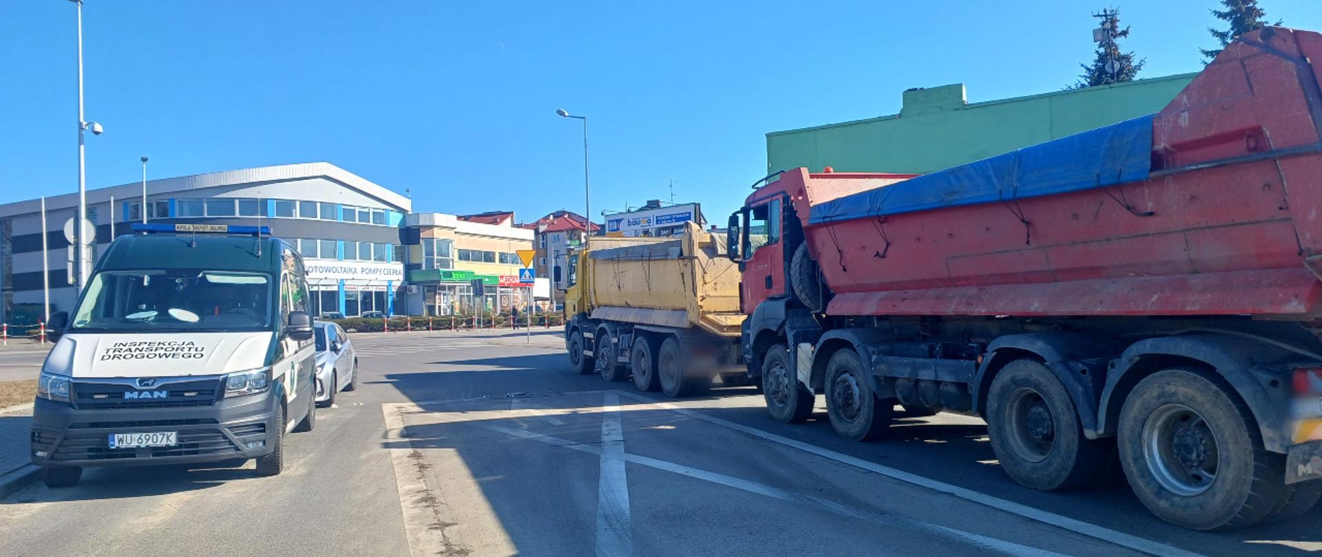 Kontrole wywrotek w Piotrkowie Trybunalskim