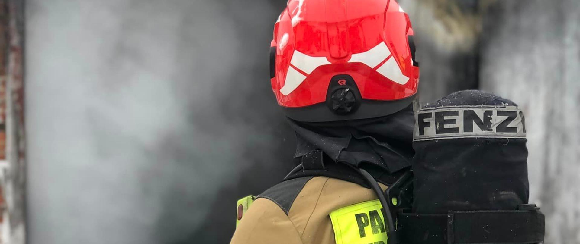 Dokumentacja zdjęciowa pożaru w m. Modrzewina