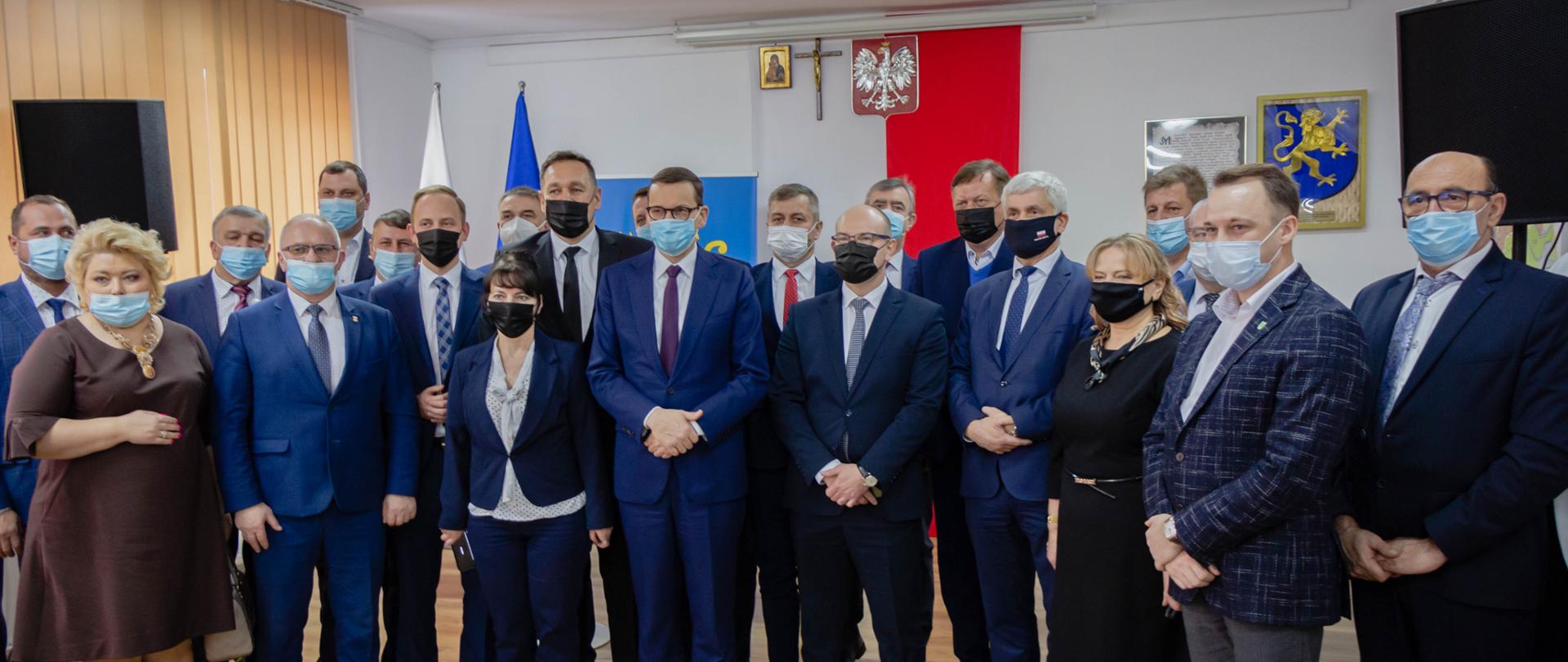 Spotkanie premiera Mateusza Morawieckiego z samorządowcami ze strefy przygranicznej.