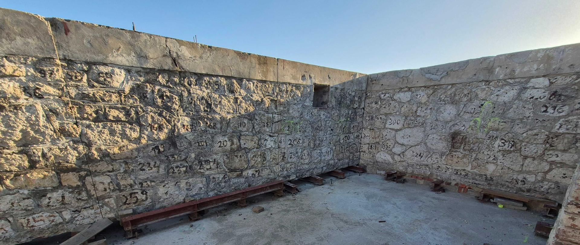 Schron amunicyjny "Dłubnia", wnętrze odtwarzanego schronu