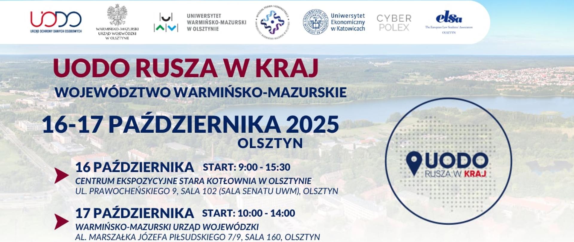 UODO rusza w kraj – Olsztyn, woj. warmińsko-mazurskie

