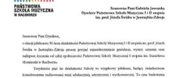Gratulacje z okazji Jubileuszu 35 - lecia Szkoły