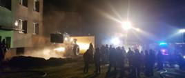 Cichy - pożar kotłowni w budynku wielorodzinnym 2 panorama alternatywny