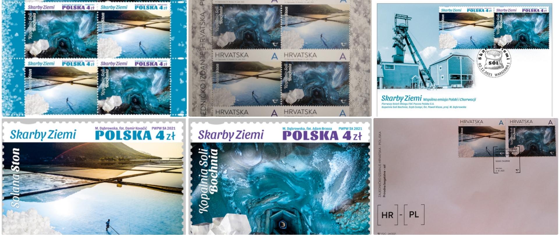 Polsko-chorwackie znaczki pocztowe „Skarby Ziemi”