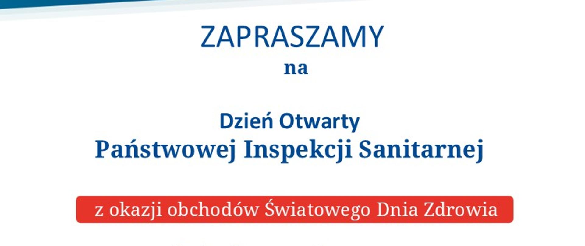 Zapraszamy na dzień otwarty państwowej inspekcji sanitarnej