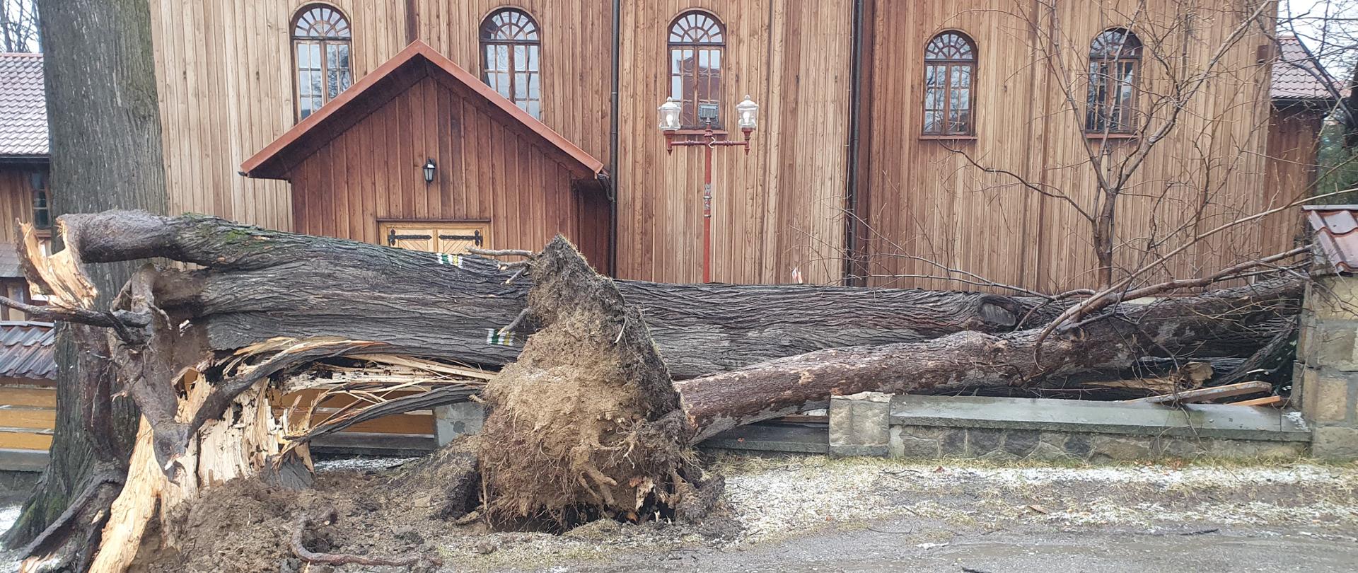 Działania strażaków woj. małopolskiego.