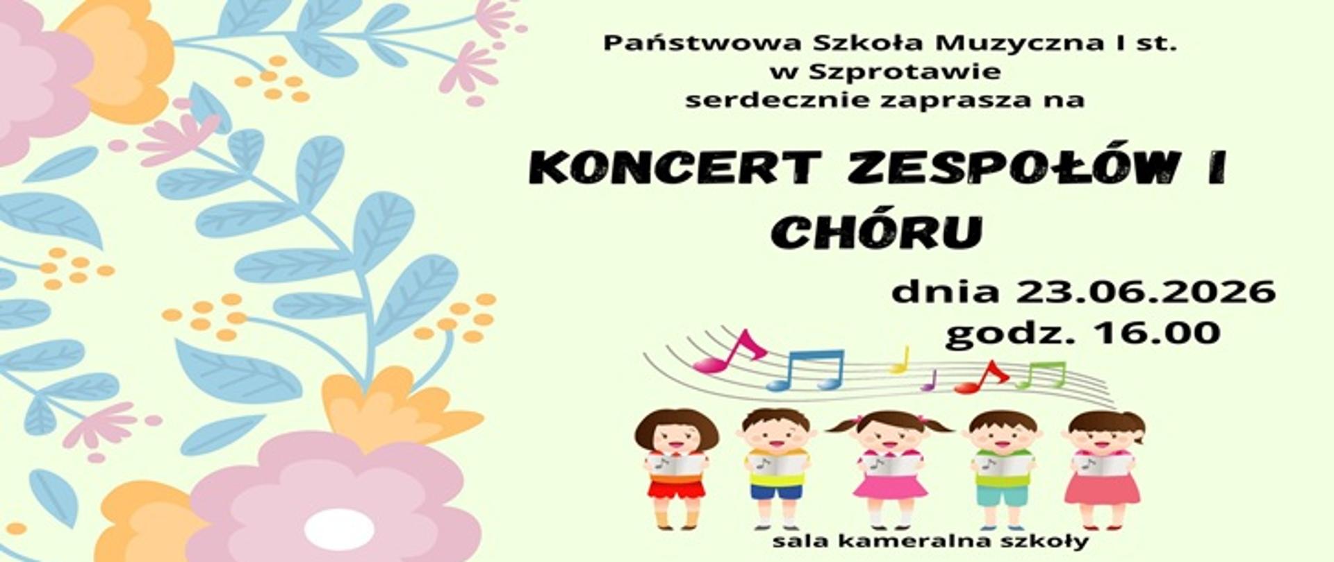 Koncert chóru i zespołów