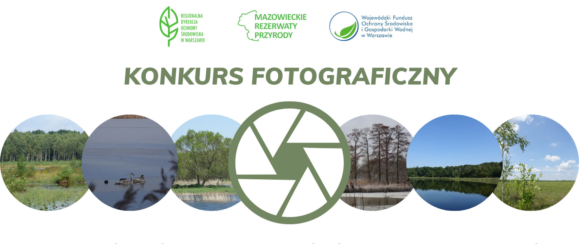 Konkurs Fotograficzny - Otwarte krajobrazy mazowieckich rezerwatów przyrody - plakat 