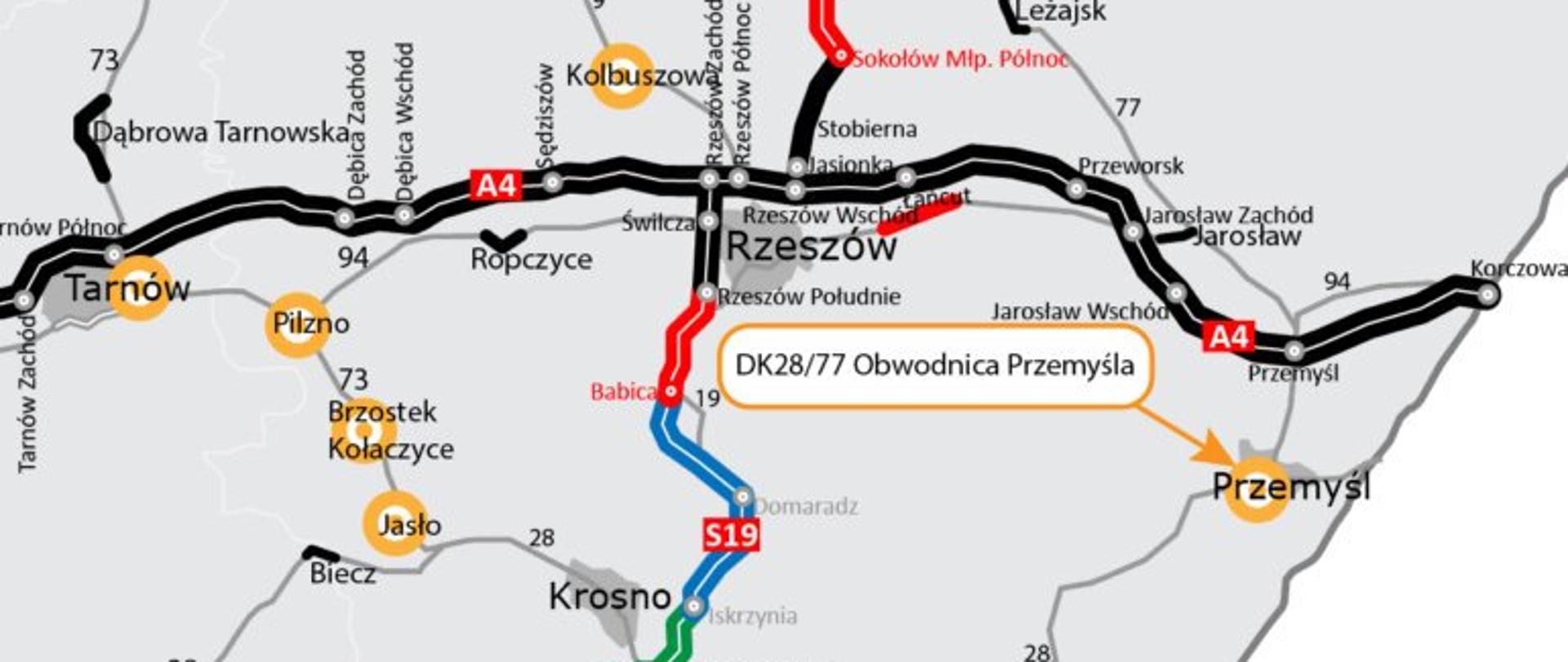 Mapa obwodnica