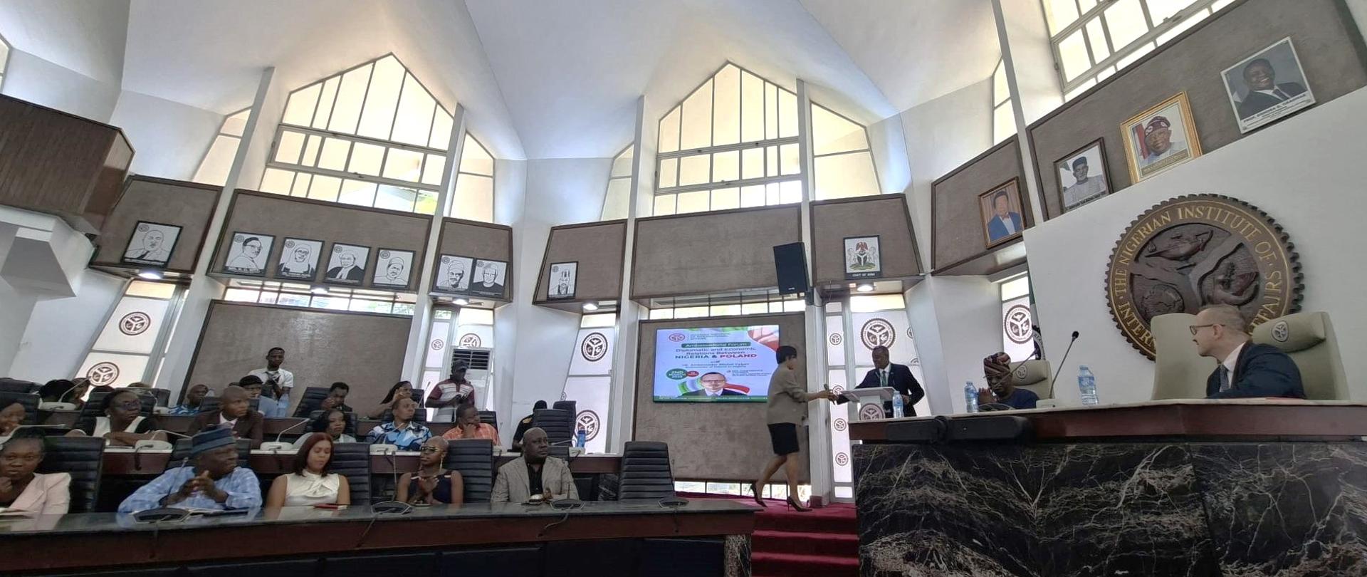 Amb. M. Cygan during lecture