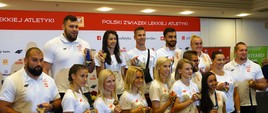 Powitanie polskich lekkoatletów - uczestników ME Berlin 2018 Kadr grupowy 9