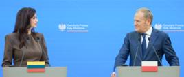 Spotkanie premiera Donalda Tuska z premier Republiki Litewskiej Ingą Ruginienė