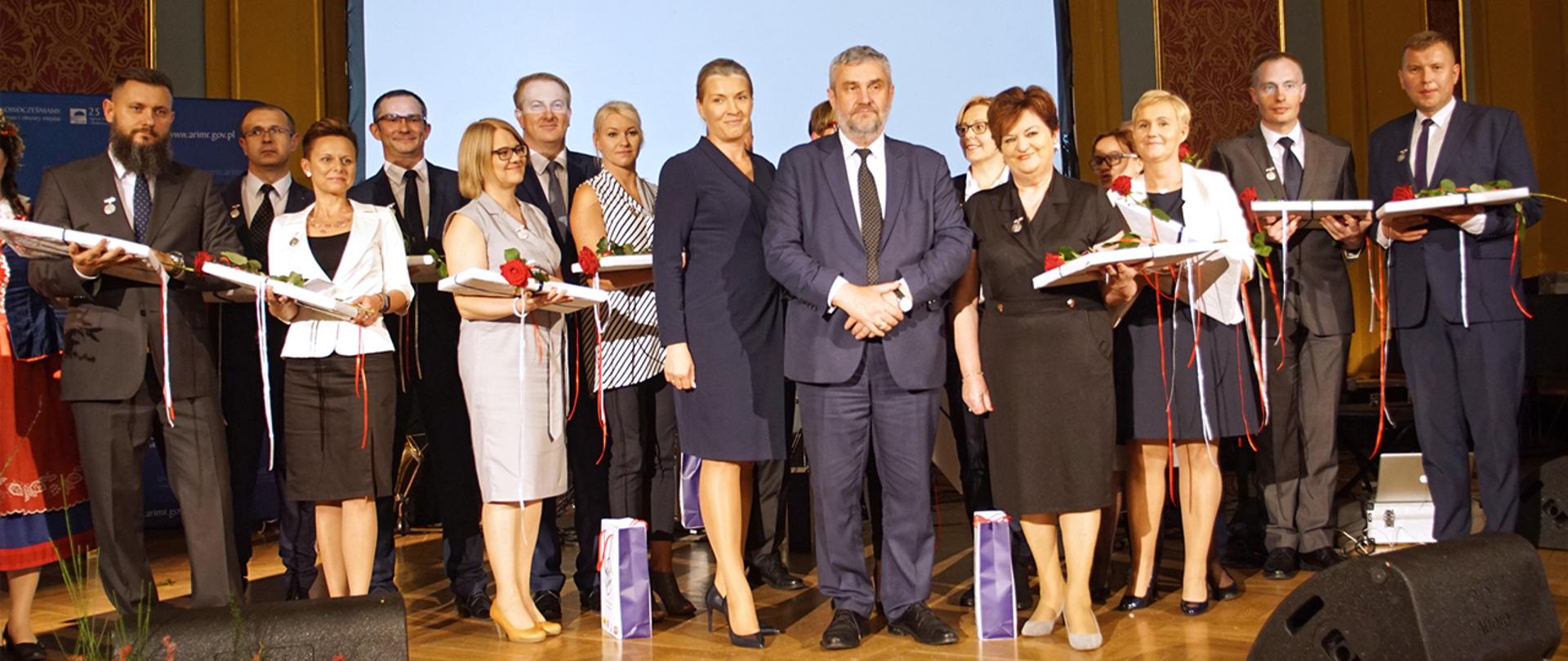 Minister J. K Ardanowski podczas obchodów 25-lecia ARiMR w Toruniu