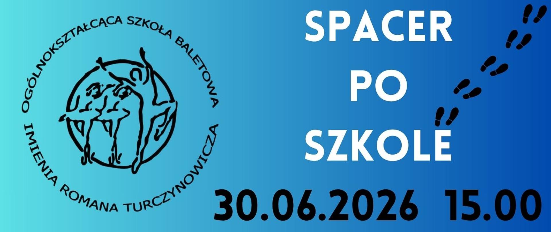 Spacer po szkole - plakat
