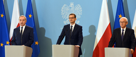 Konferencja z udziałem premiera Mateusza Morawieckiego, ministra Henryka Kowalczyka oraz ministra Krzysztofa Tchórzewskiego