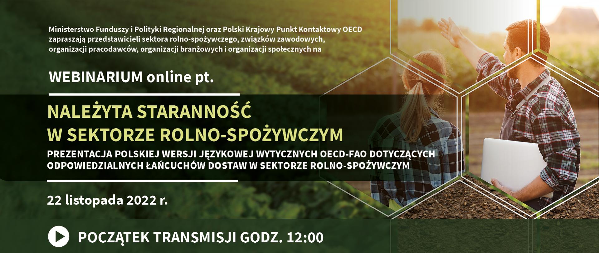 Należyta staranność w sektorze rolno-spożywczym