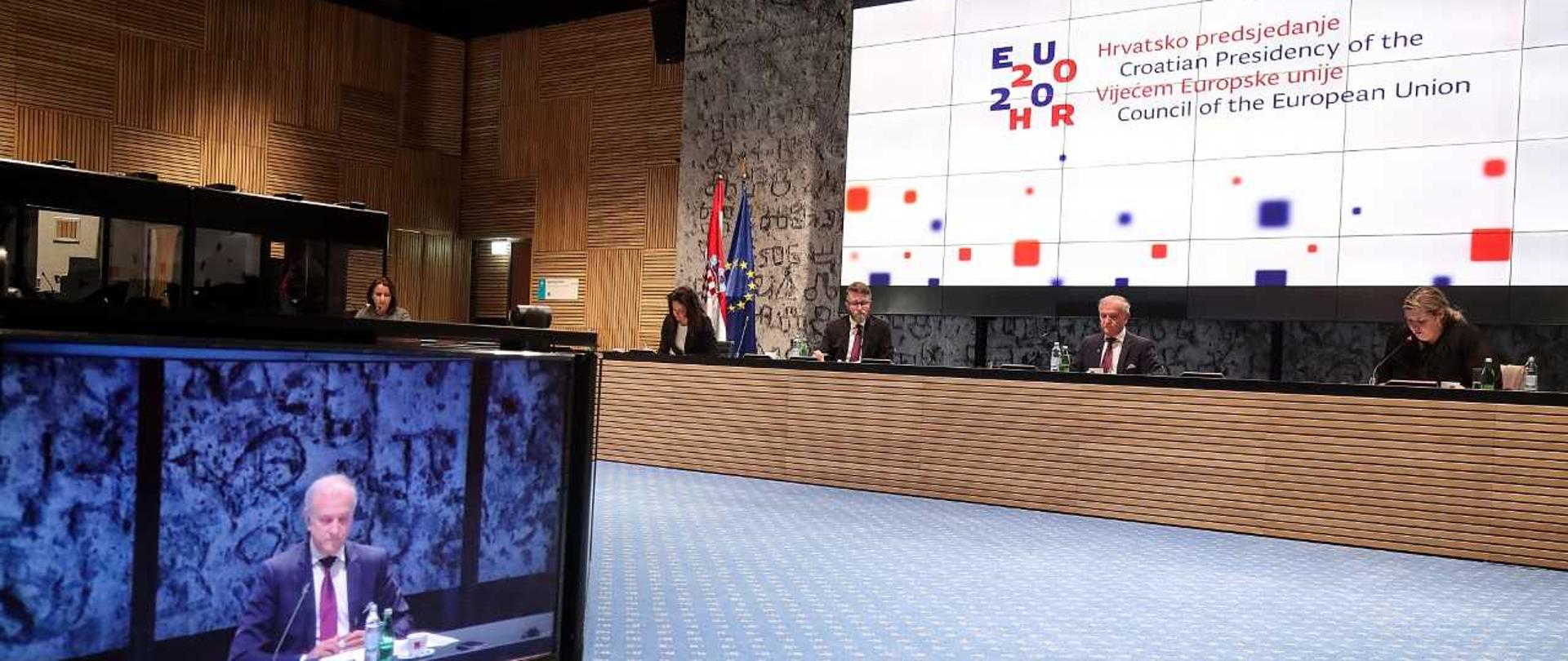 Wideokonferencja ministrów sprawiedliwości Unii Europejskiej